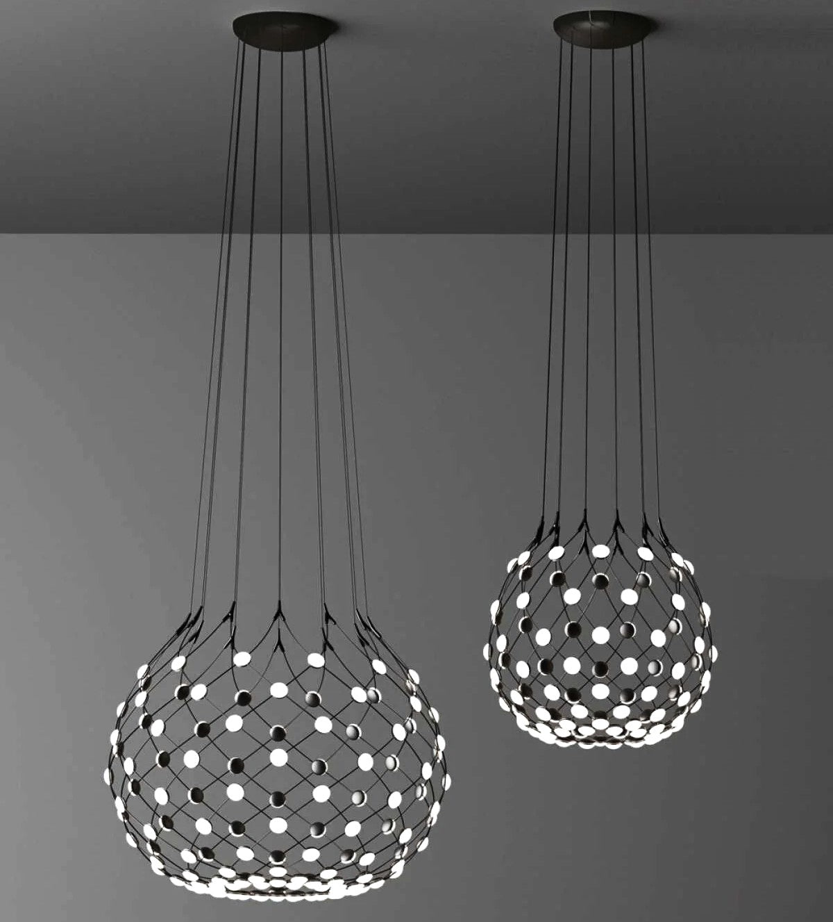 Lustra LED Suspendata LUGARO DIA Black