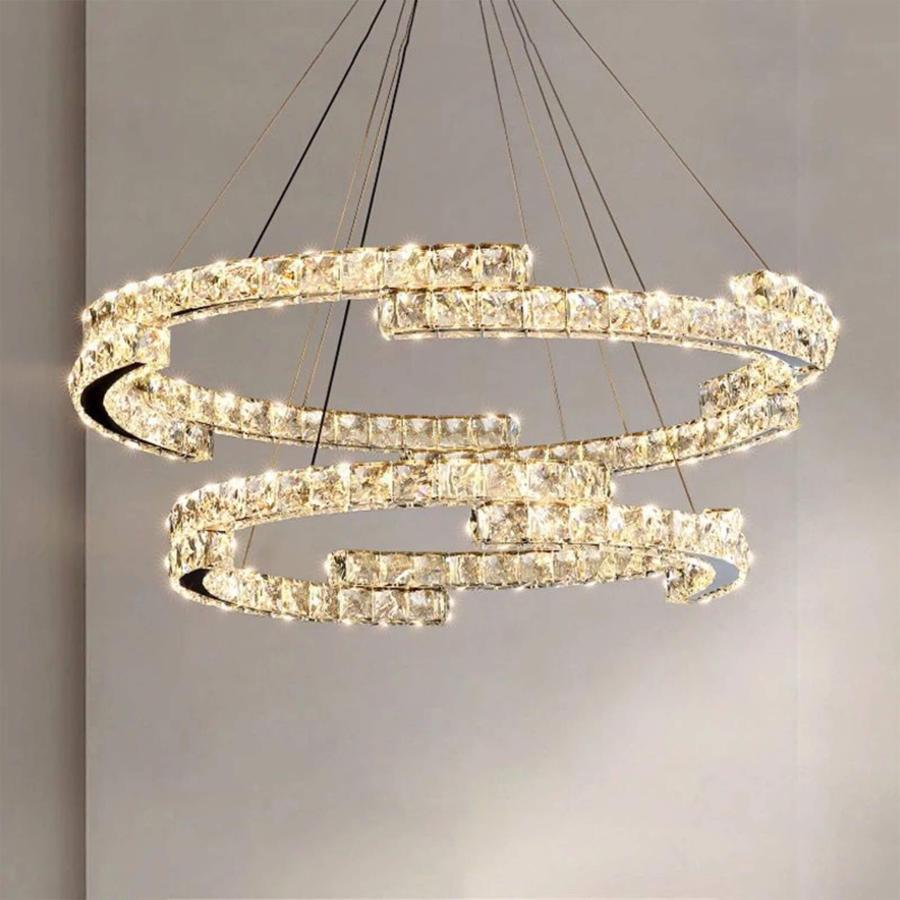 Lustra LED Cristal Suspendata Glamorous Echivalent 600W