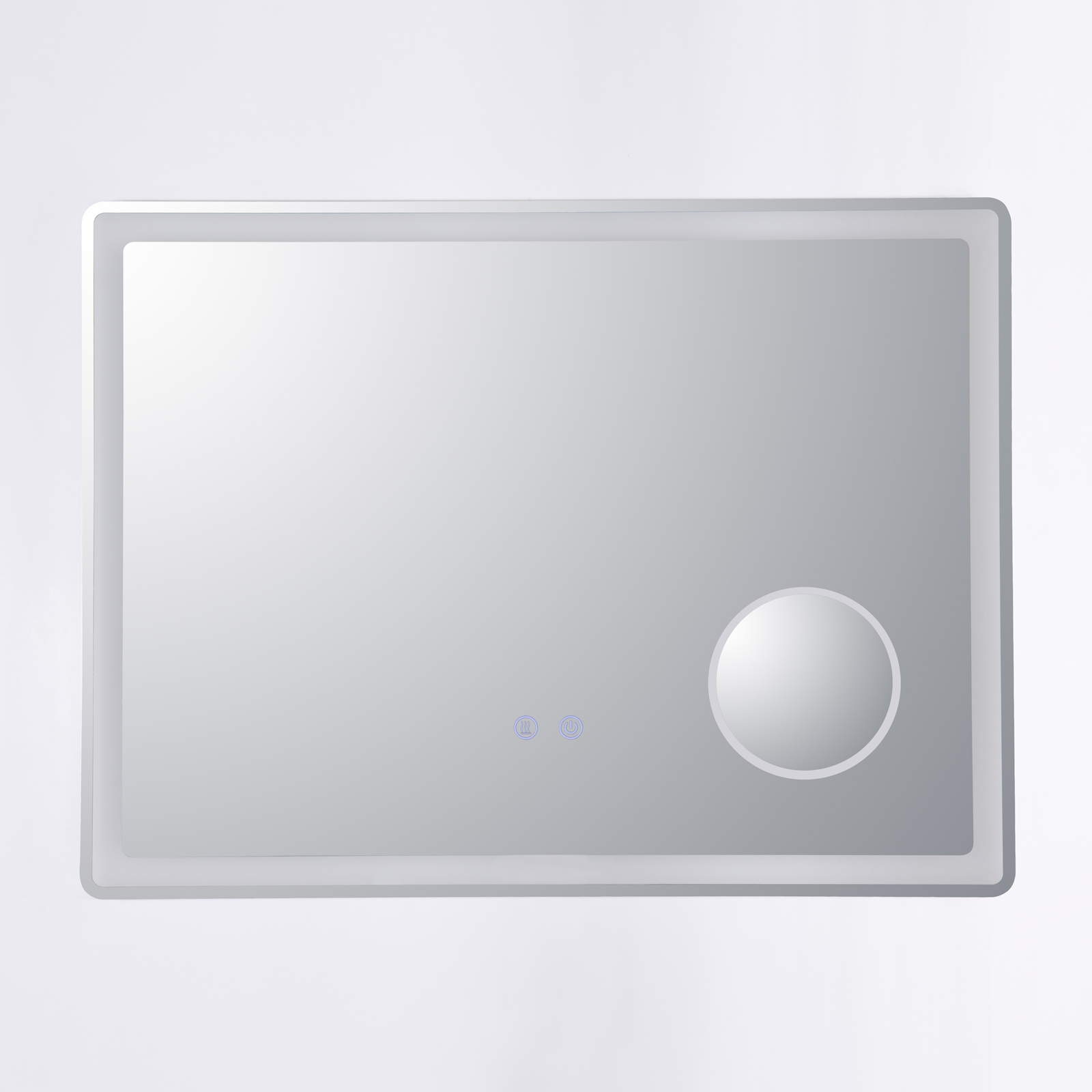 Oglinda LED 80x60cm, Lupa, 3 Lumini, Dezaburire si Touch OD023