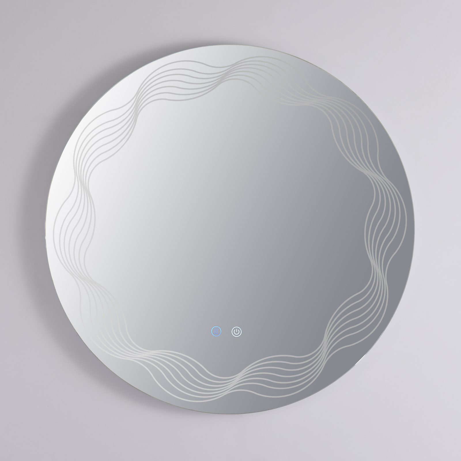 Oglinda LED Rotunda 70cm, 3 Lumini, Dezaburire si Touch OD060-5