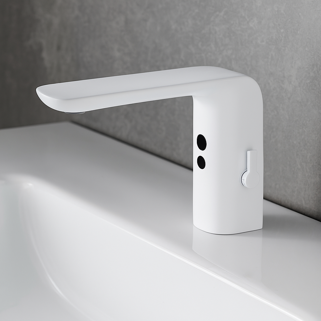 Baterie Lavoar Cu Senzor Fotocelula TouchFlow Alb