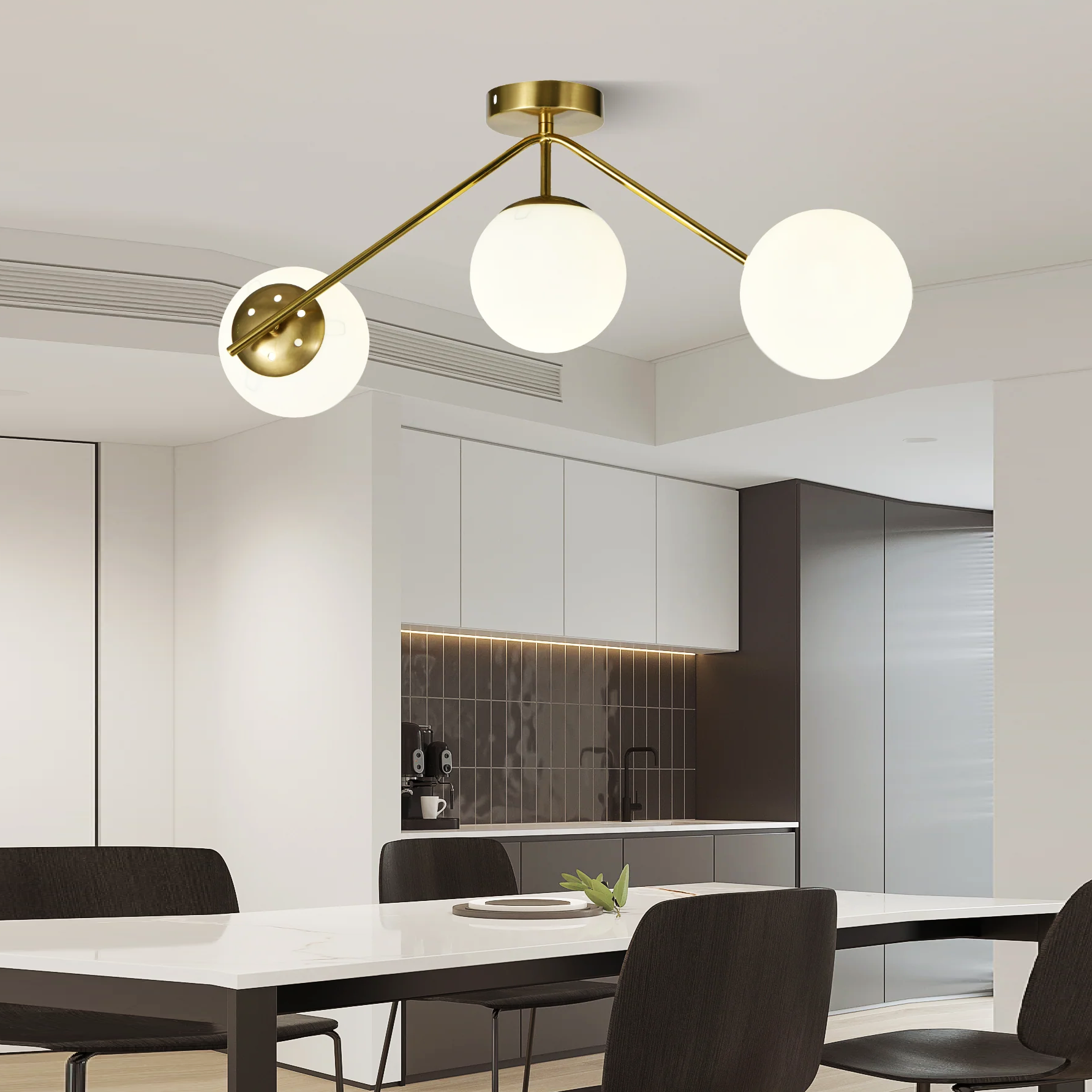 Lustra Abajur MAT Nordic Scale GOLD 3xE27