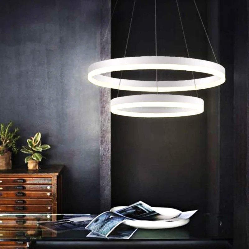 Lustra LED WONDERLAND Alba 2 Segmente Echivalent 400W