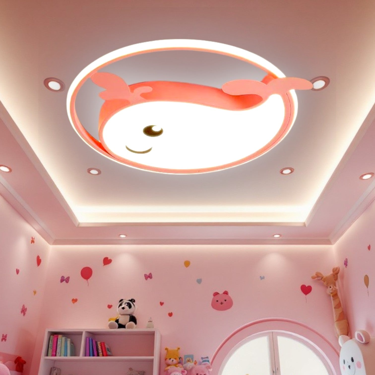 Plafoniera LED 104W Whale Tale cu Telecomanda KIDS Lighting Fixtures