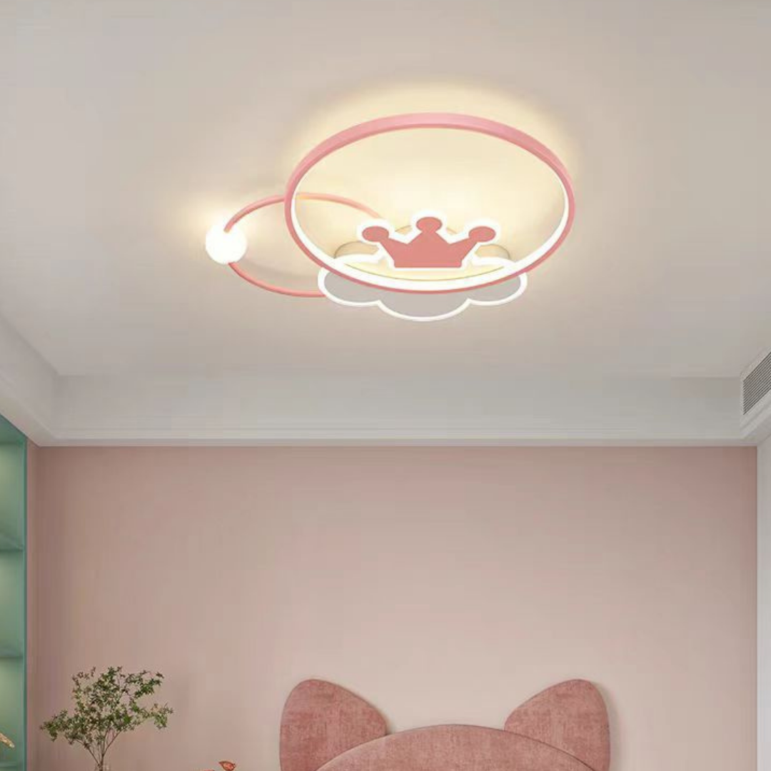 Lustra LED 110W Pink Majesty Telecomanda Echivalent 300W KIDS Lighting Fixtures