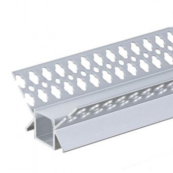 Profil Banda LED Aluminiu Incastrabil Sub Tencuiala de Colt Interior 2M