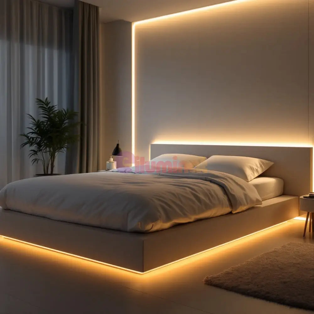 Profil Aluminiu de Colt 90 Grade Slim Negru cu Dispersor Alb Mat 2M