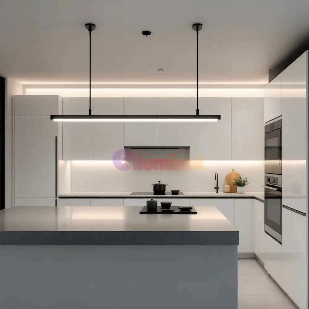 Profil Aluminiu de Colt 90 Grade Slim Negru cu Dispersor Alb Mat 2M