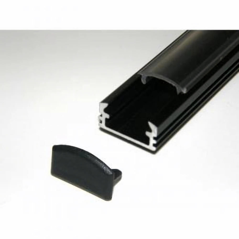 Profil Banda LED Aplicat Negru Dispersor Negru 2M
