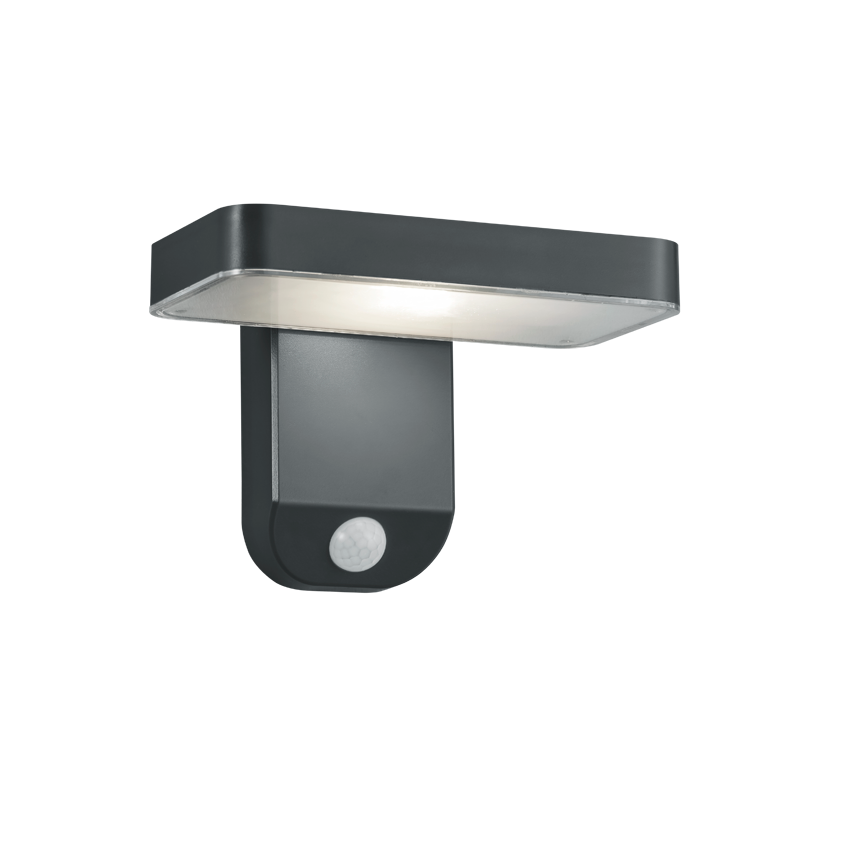Aplica solara de exterior ESQUEL cu senzor de miscare, IP44, antracit