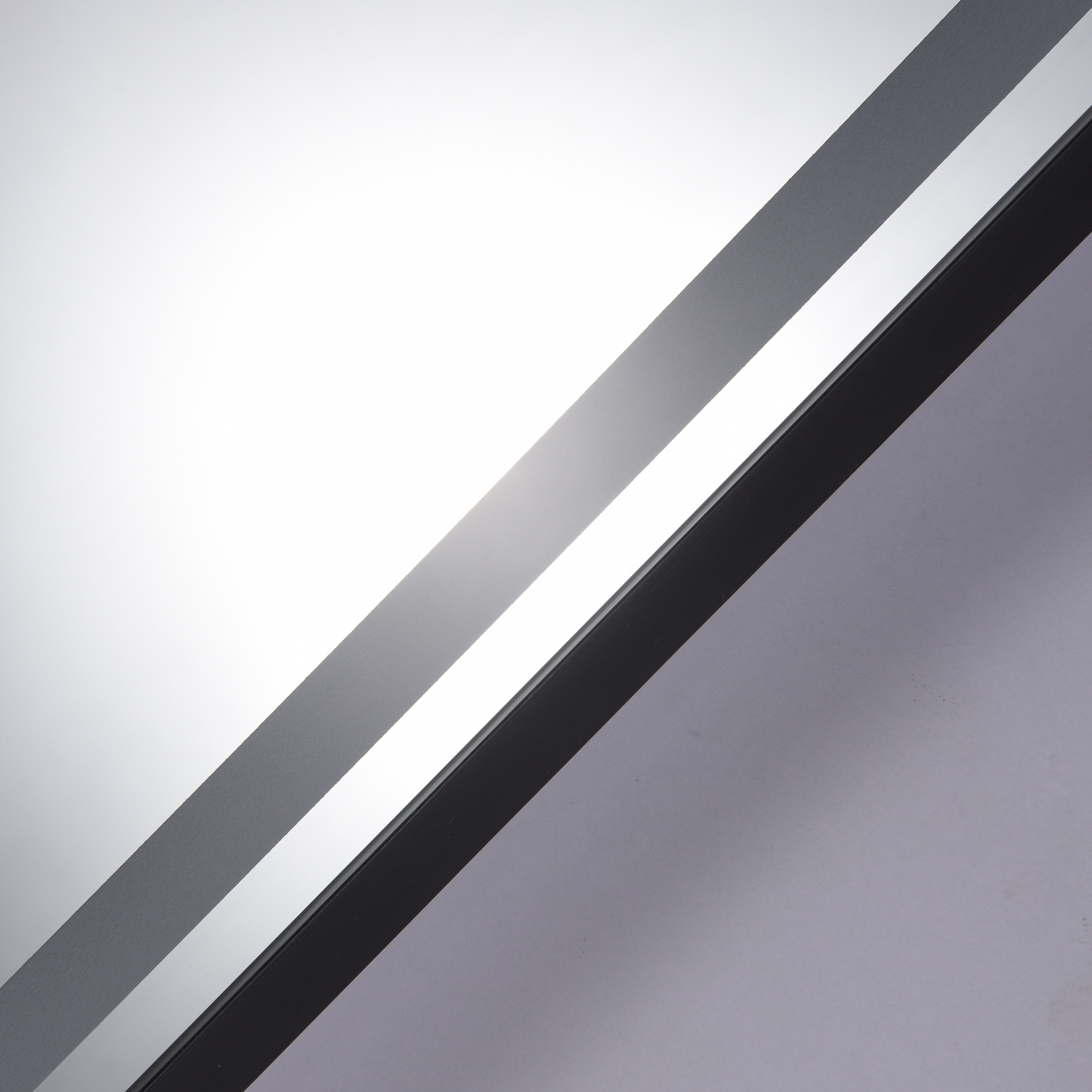 Oglinda LED 60x80cm Rama Neagra, 3 Lumini, Dezaburire si Touch OD041/BK