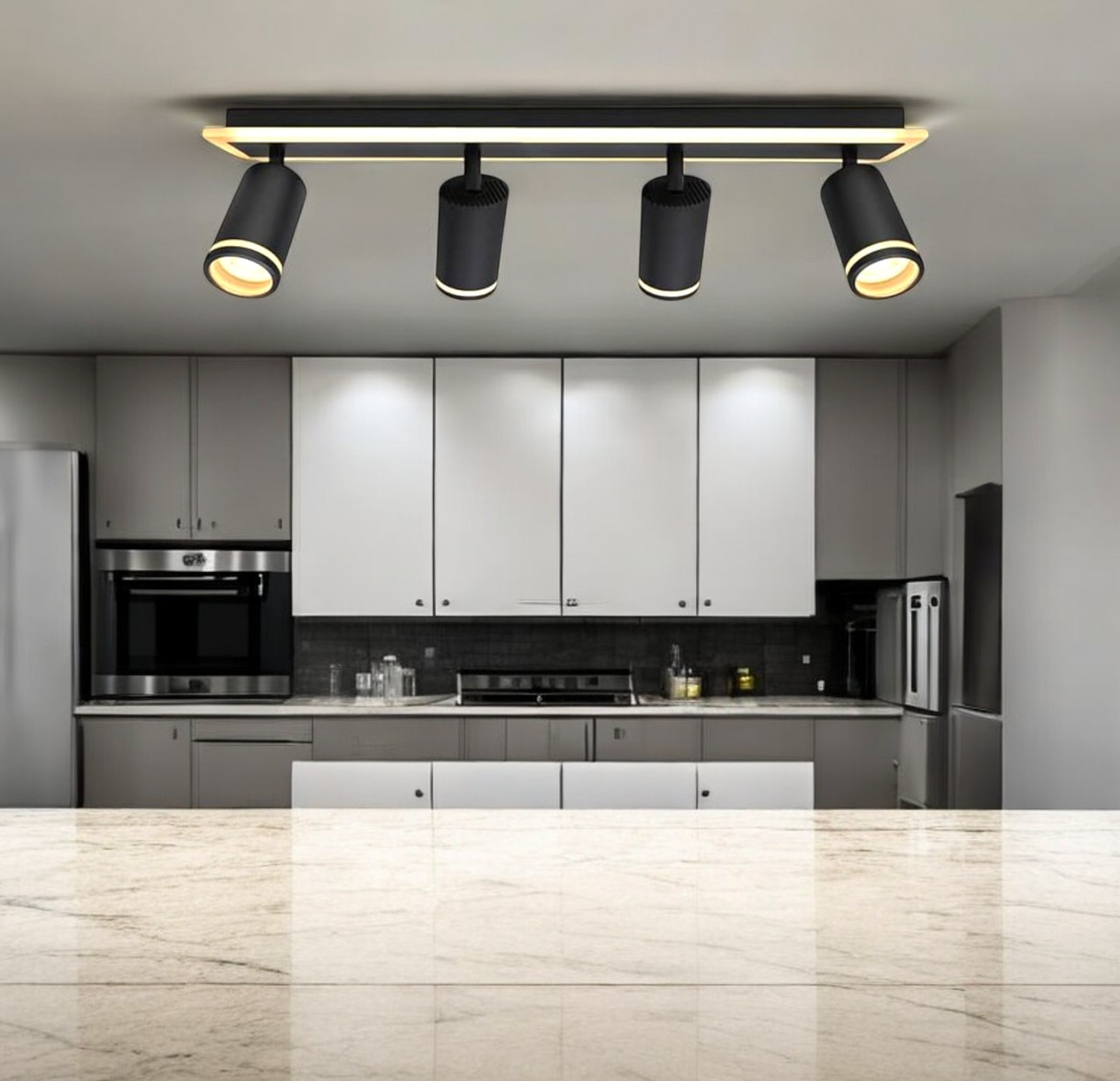 Lustra LED cu Spoturi 82W NOIR GLOW Echivalent 400W