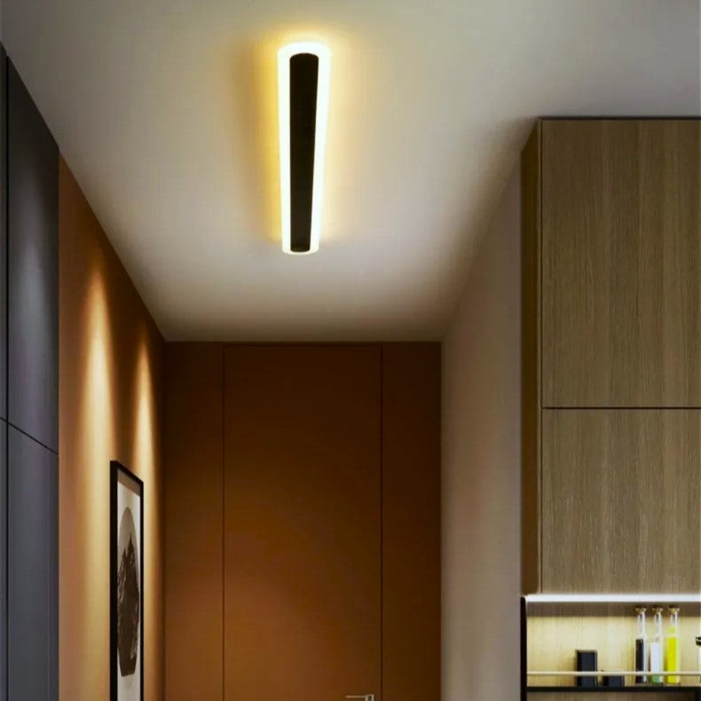 Aplica LED Liniara 48W 60cm Neagra Echivalent 300W