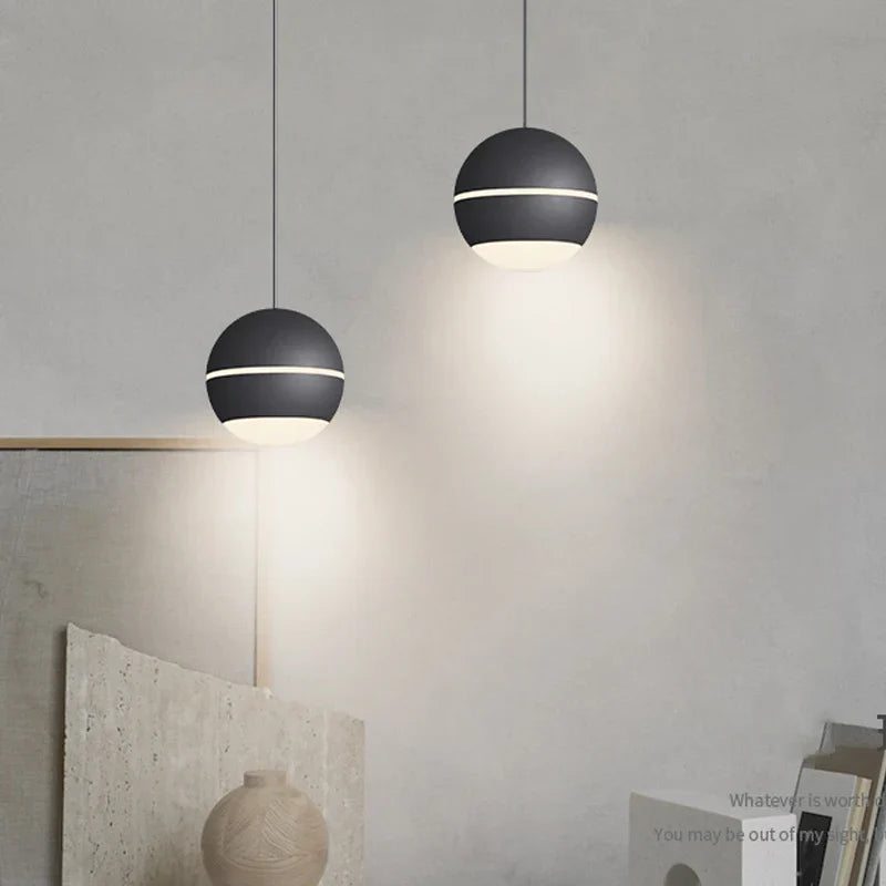 Pendul LED 12W S10 Black Reglabil Pull UP/DOWN