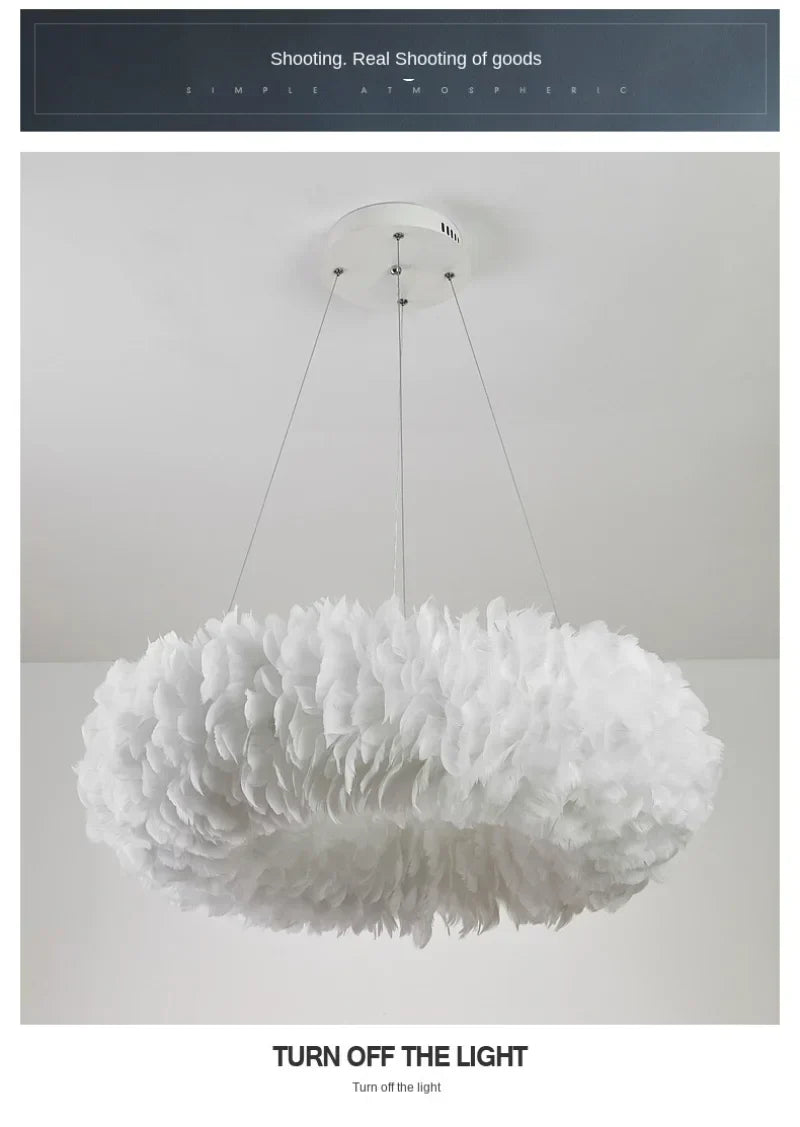 Lustra Luxury Feather Cloud XXL