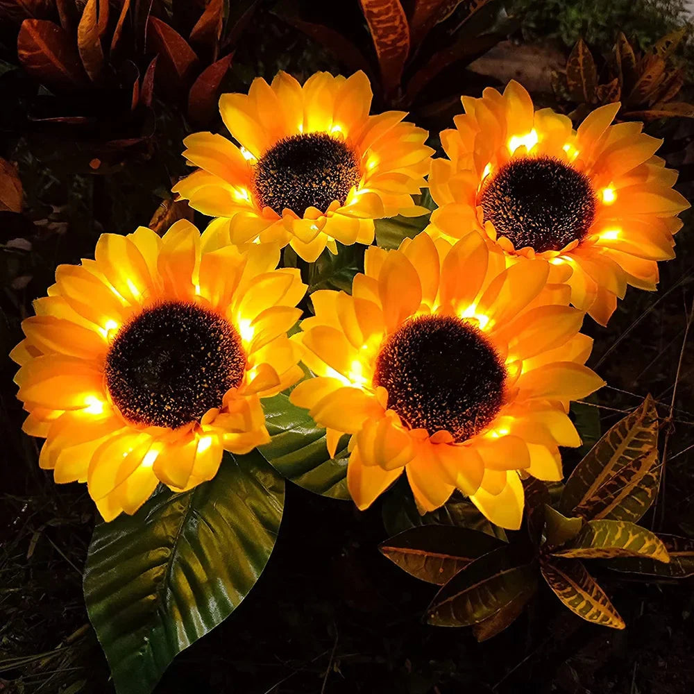 Lampa LED Gradina cu Incarcare Solara SUNFLOWER