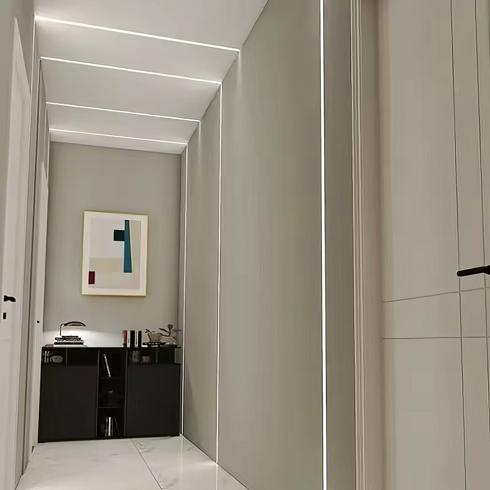 Profil Aluminiu pentru Banda LED Incastrabil sub Tencuiala 2M