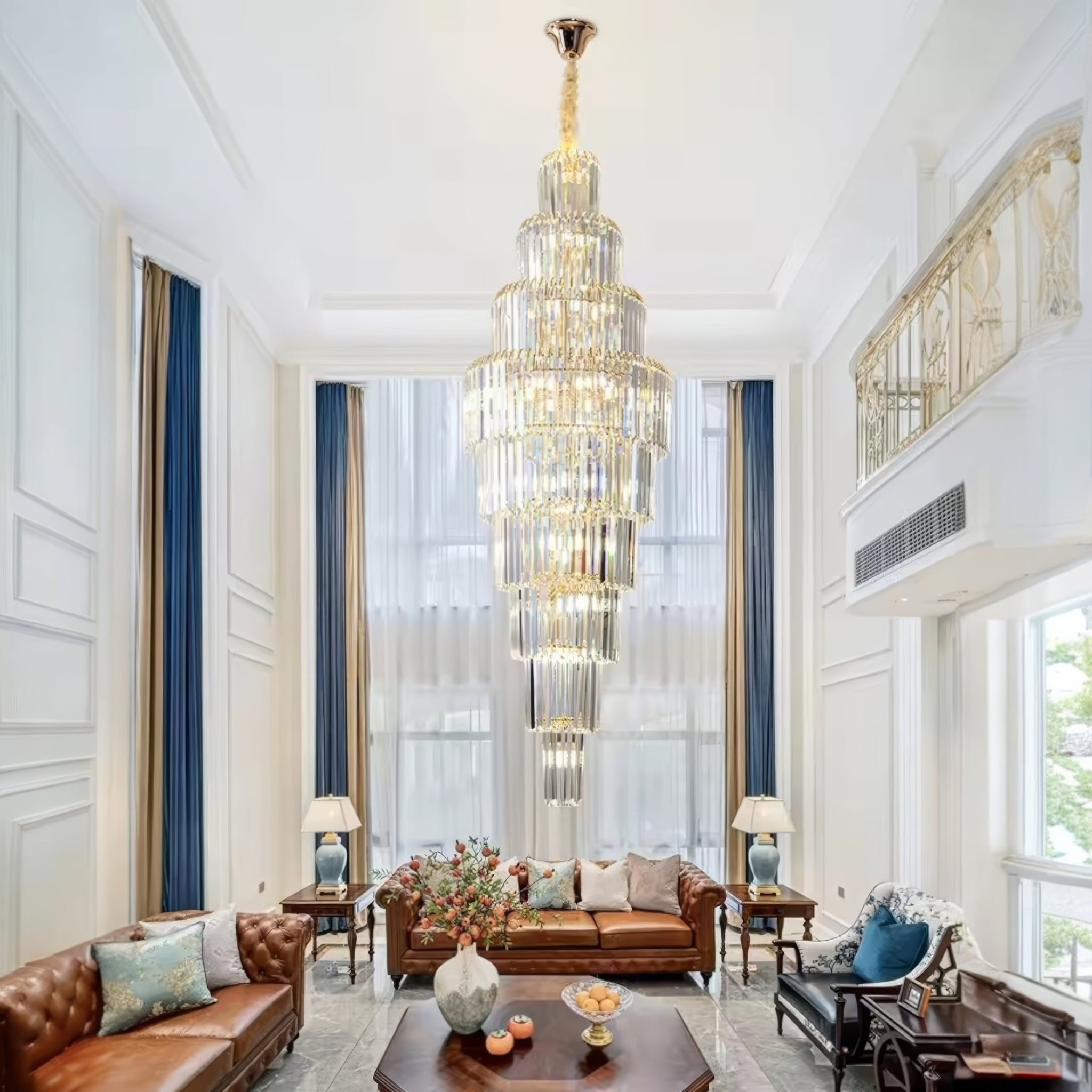 Candelabru Cristal Gold Imperator 180cm