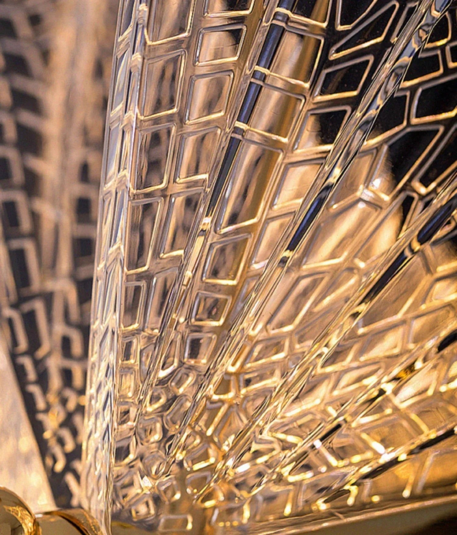 Lustra LED Luxury 5 Golden Butterflies