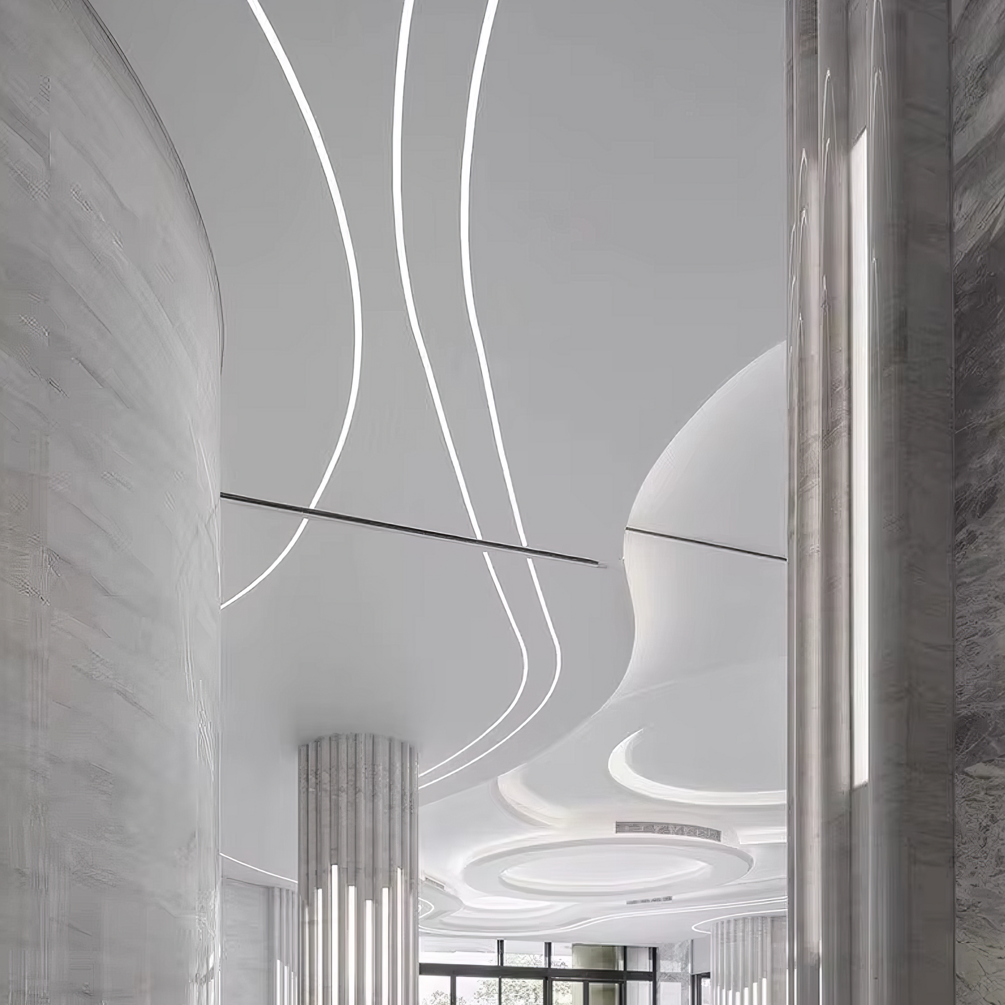 Profil Banda LED Flexibil Incastrat sub Tencuiala 2M