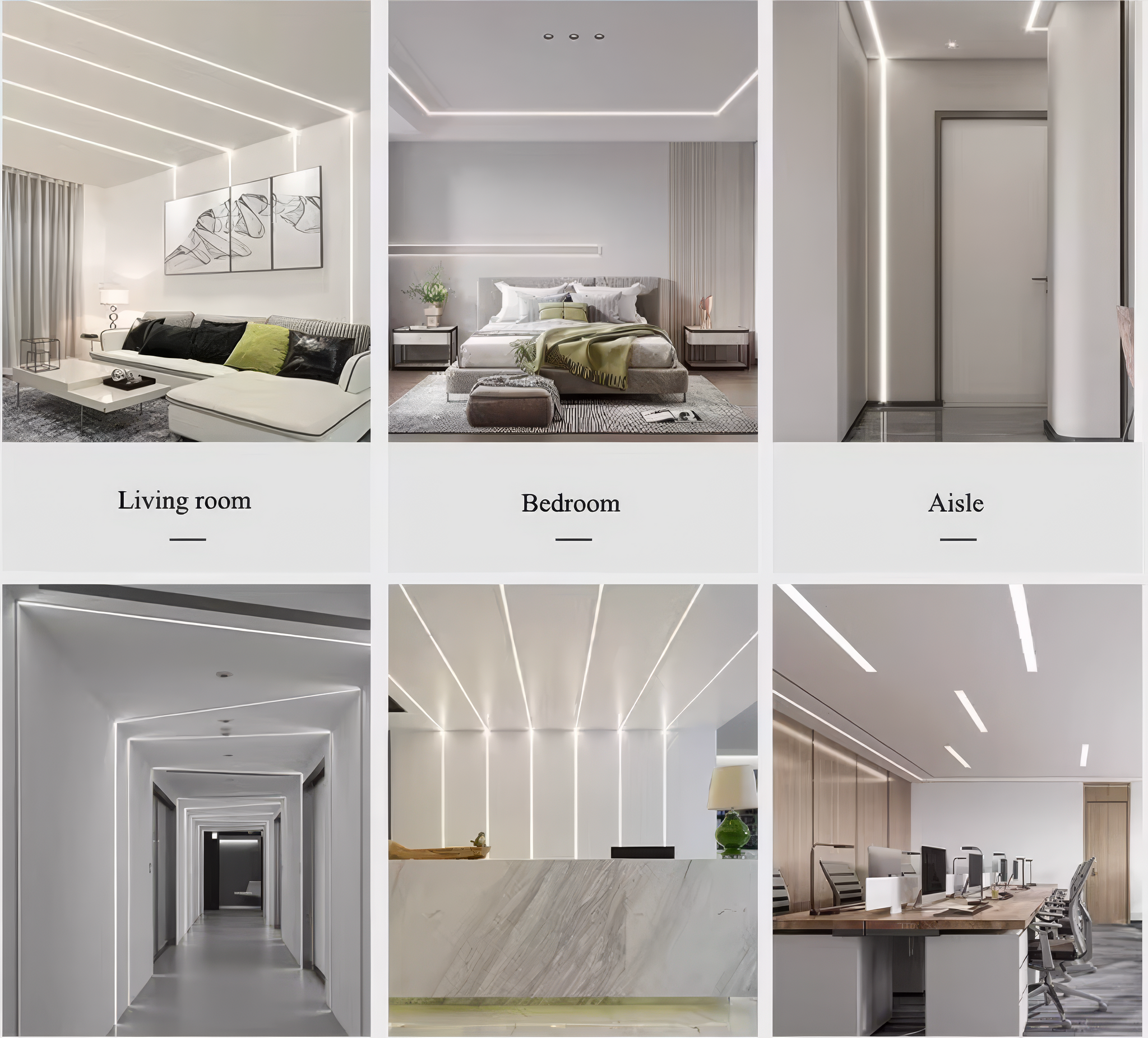 Profil Banda LED Aplicat Negru Plat XL Dispersor Negru 2M