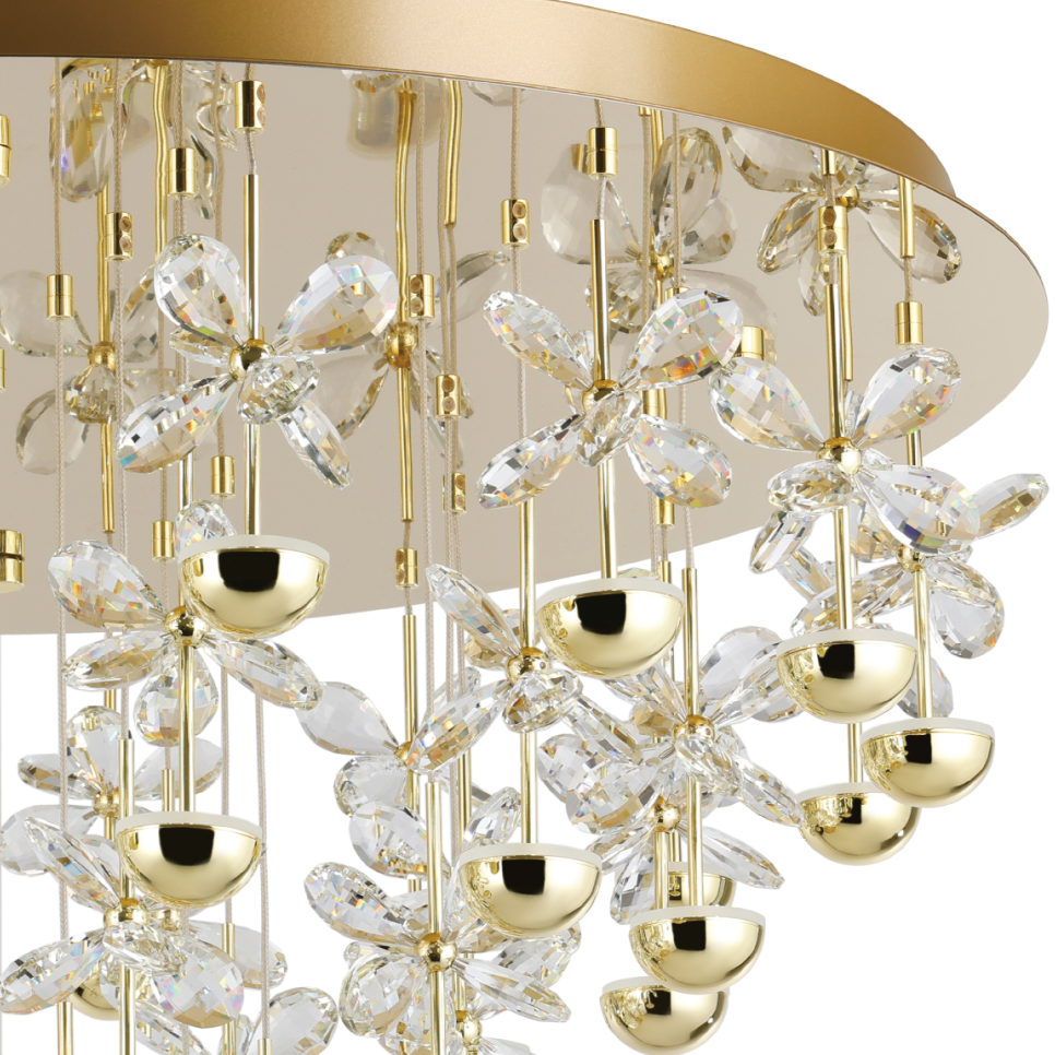 Lustra Aplicata Crystal PIANOPOLI 3 Gold Echivalent 800W