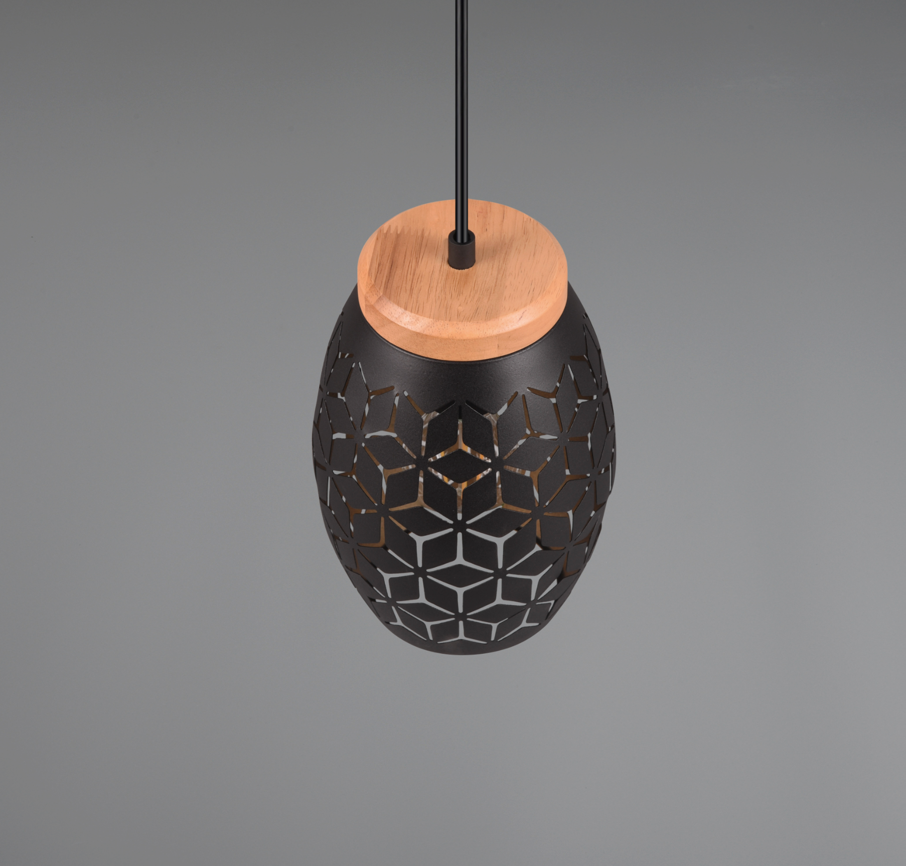 Pendul Decorativ BIDAR 1x E27 Black