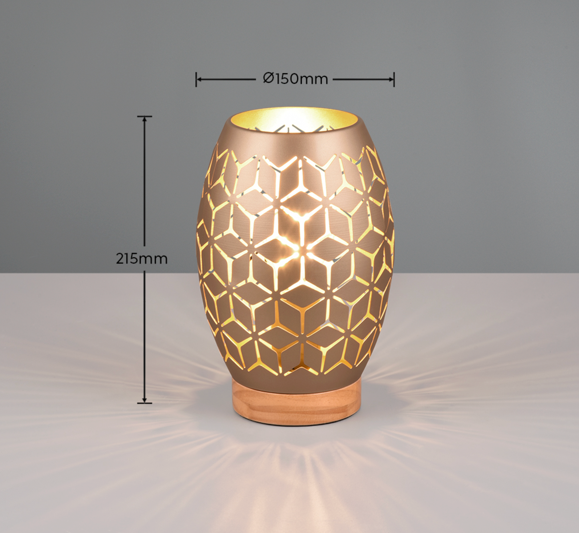 Veioza Decorativa BIDAR 1xE27 Maro