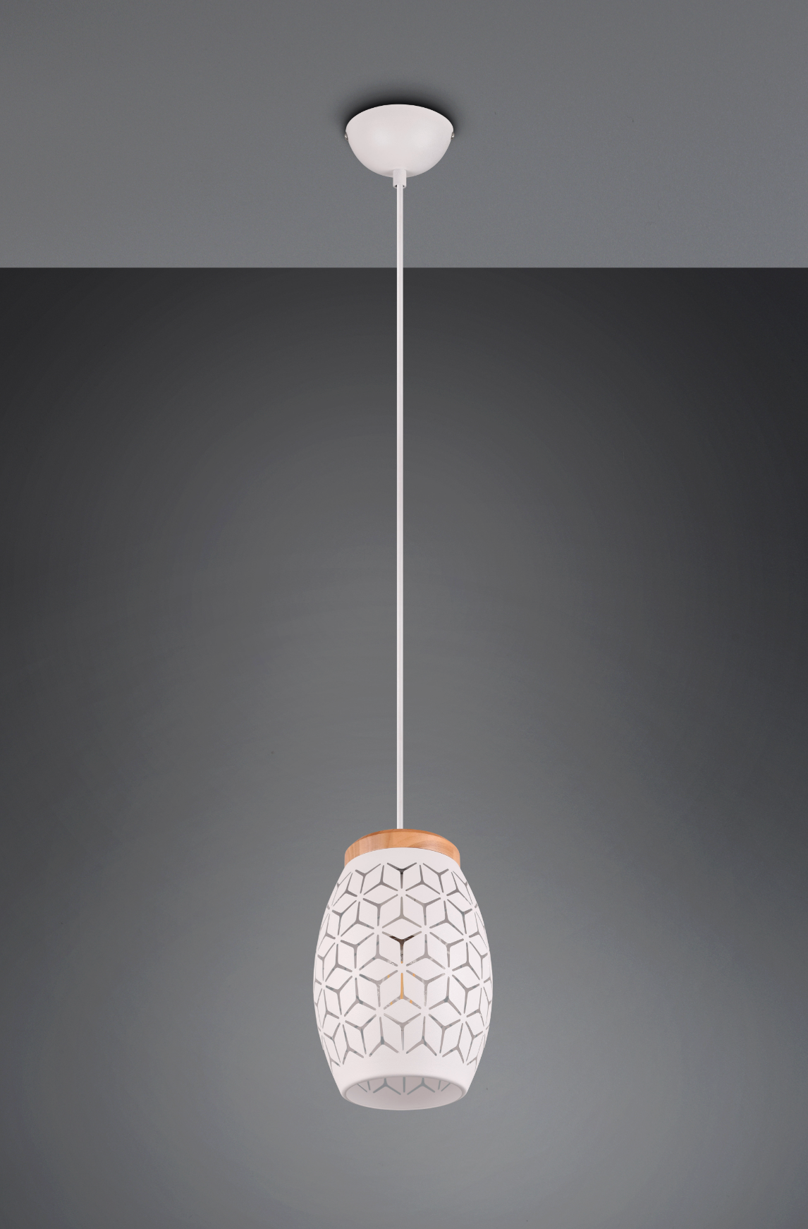 Pendul Decorativ BIDAR 1xE27 Alb