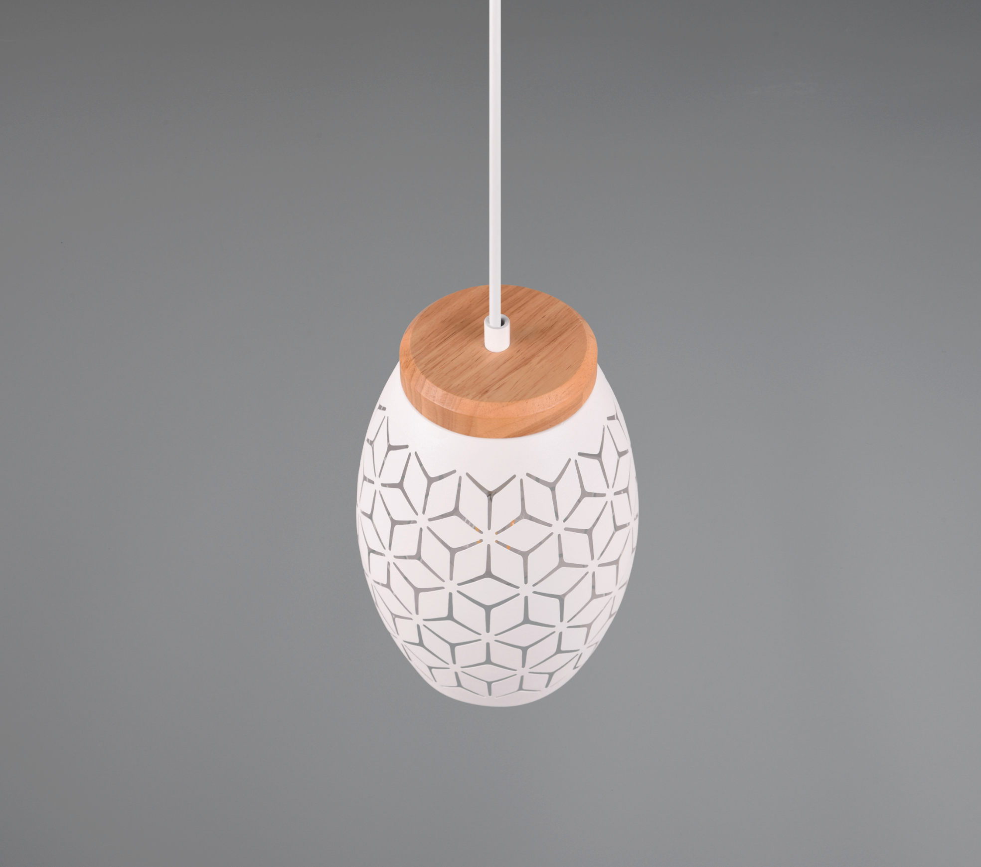 Pendul Decorativ BIDAR 1xE27 Alb