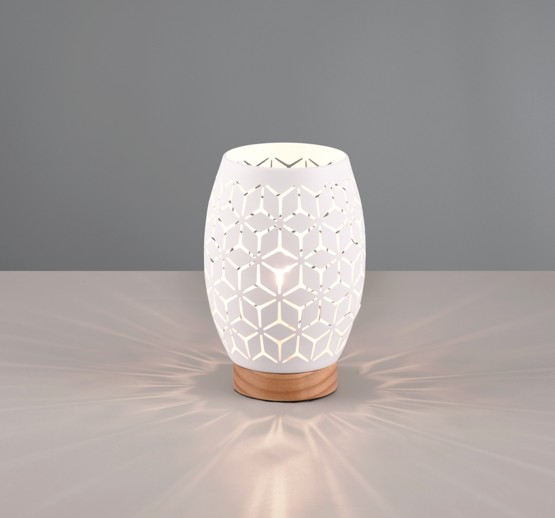 Veioza Decorativa BIDAR 1xE27 Alba