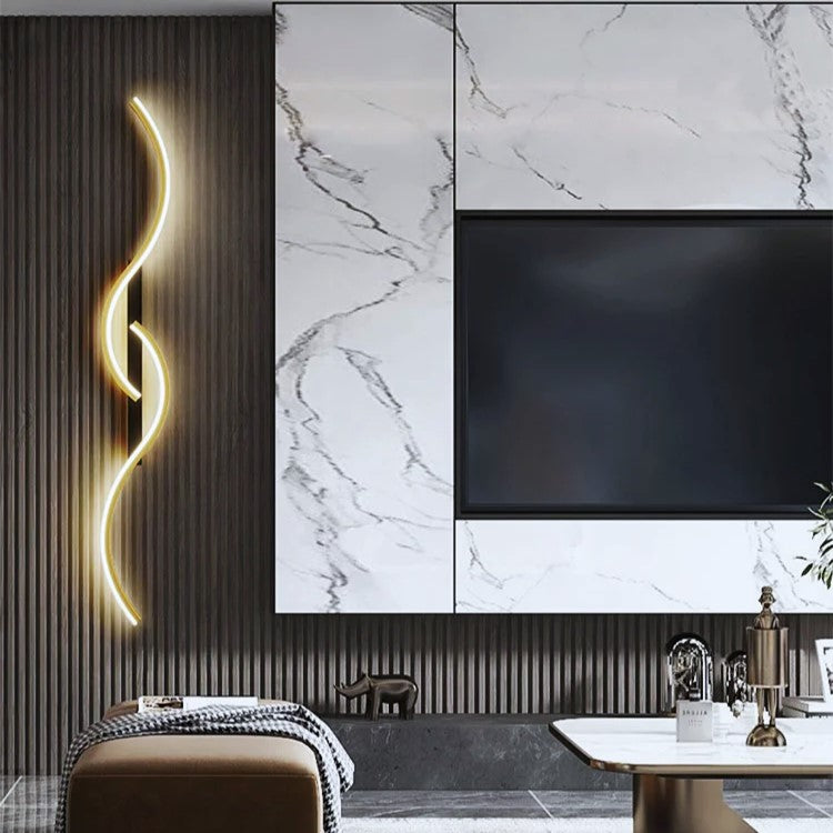 Aplica LED Eternity Gold+Black 52W 100CM