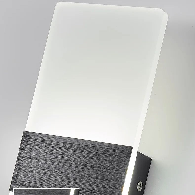 Aplica Led Perete 12W Sublime Square Black Wall Light Fixtures