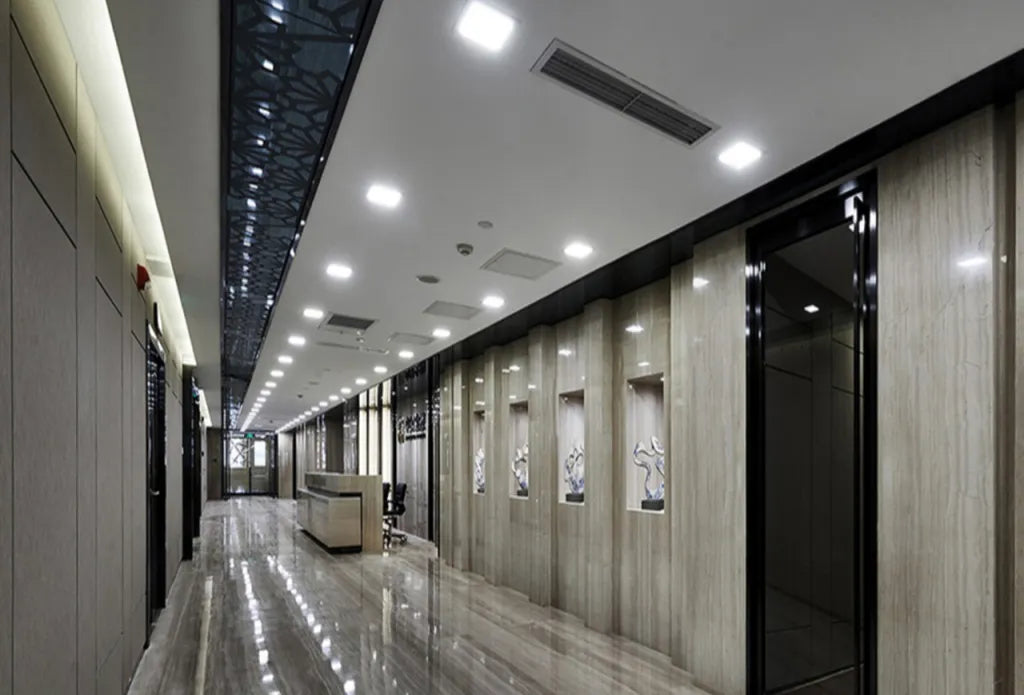 Spot LED 3W Slim Patrat Alb / 89x89mm / Incastrabil