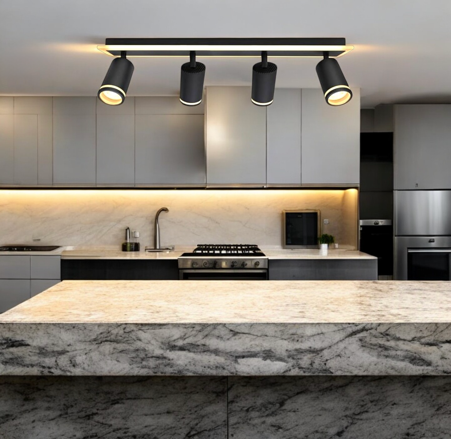 Lustra LED cu Spoturi 82W NOIR GLOW Echivalent 400W