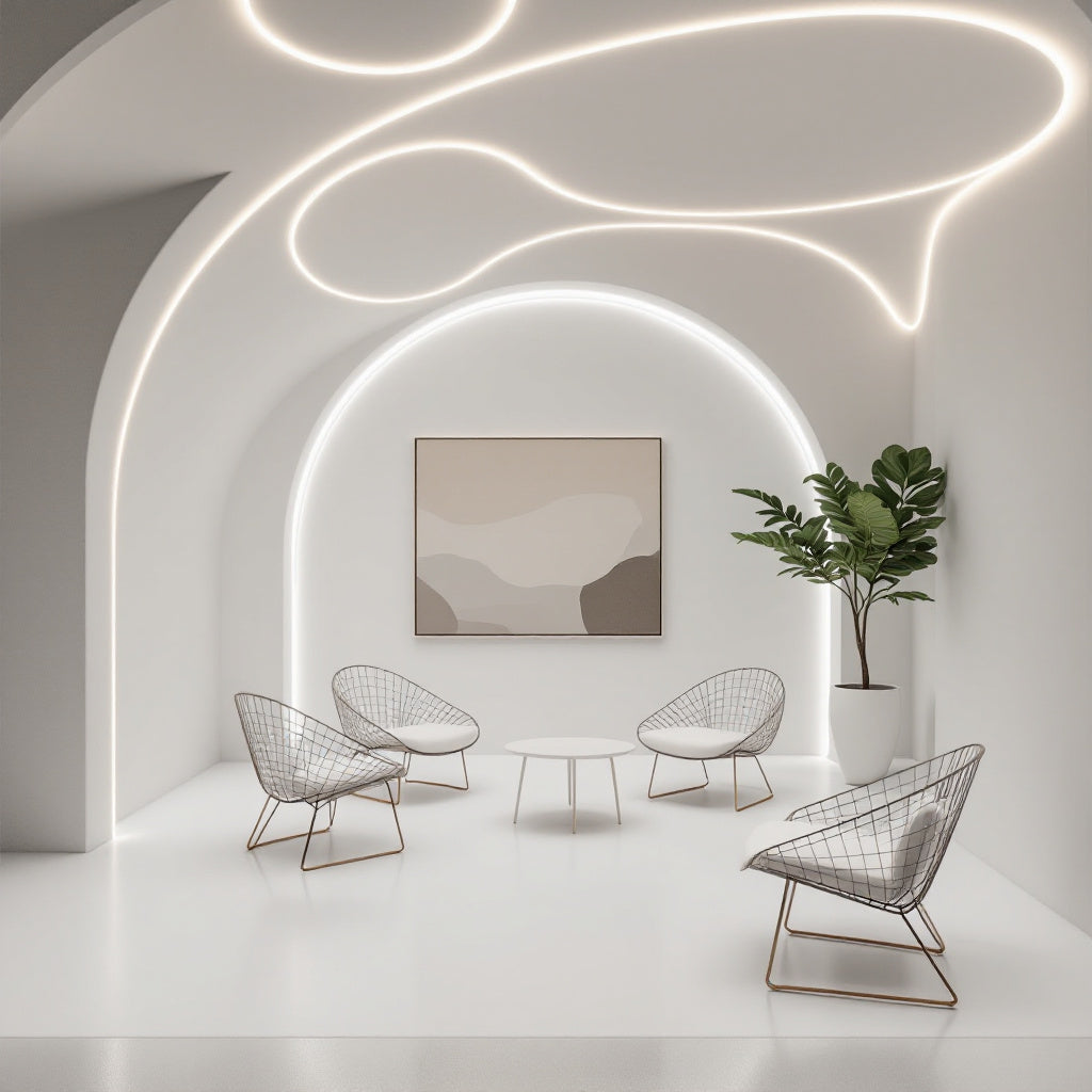 Profil Banda LED Flexibil Incastrat sub Tencuiala 2M