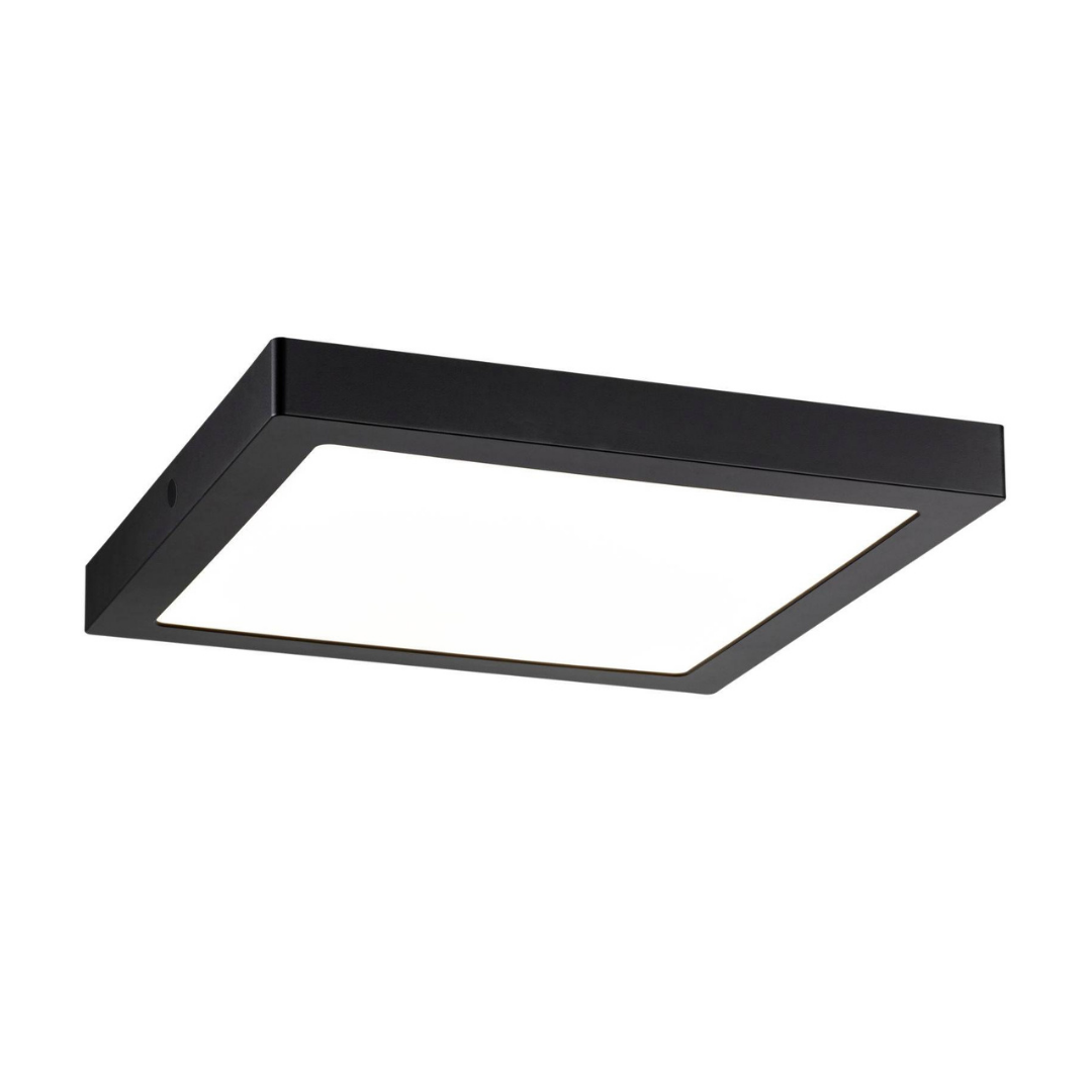 Spot LED 24W Patrat Negru / 283x283mm / Aplicat