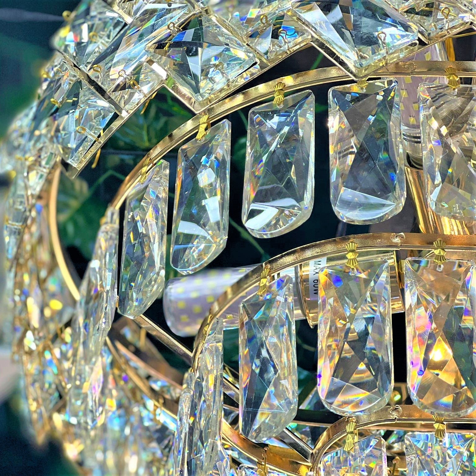 Candelabru Cristal MALLI Gold ⌀60CM