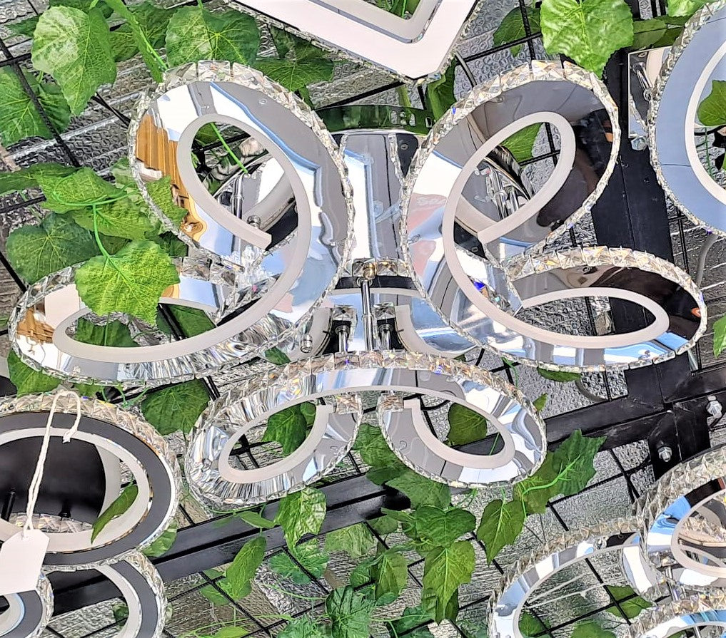 Lustra LED DAISY Cristal Telecomanda Echivalent 800W