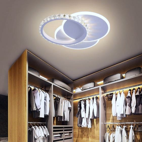 Lustra LED 30W RINGS CRISTAL Echivalent 200W