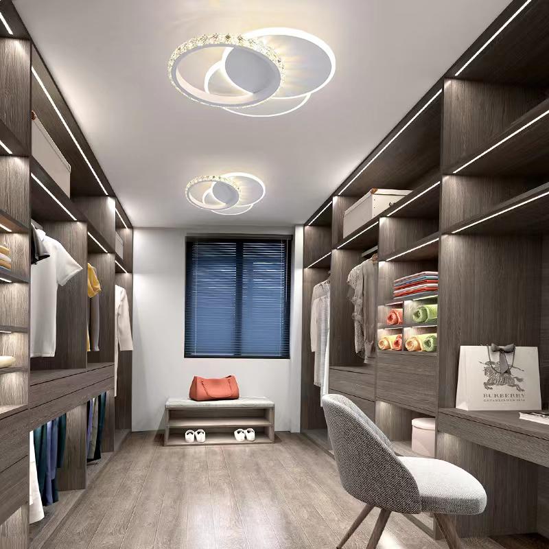 Lustra LED 30W RINGS CRISTAL Echivalent 200W