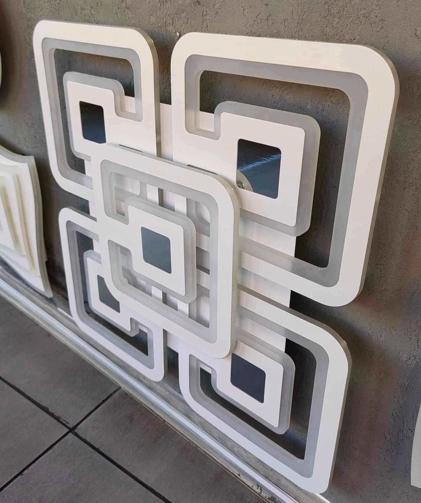 Lustra LED 138W SUN MIRROR 3D RGB Echivalent 500W