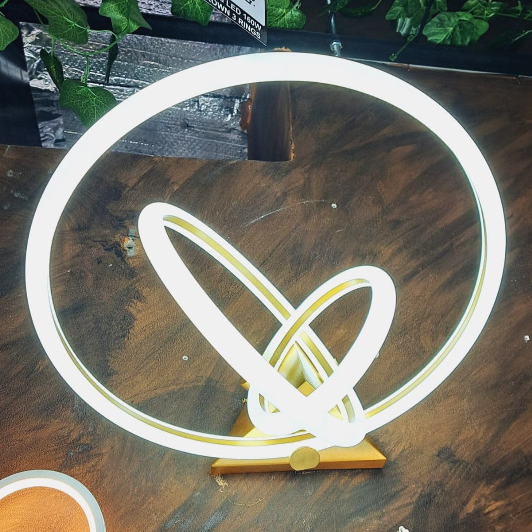 Lustra LED Golden Rings X1217-3GD Echivalent 400W Telecomanda