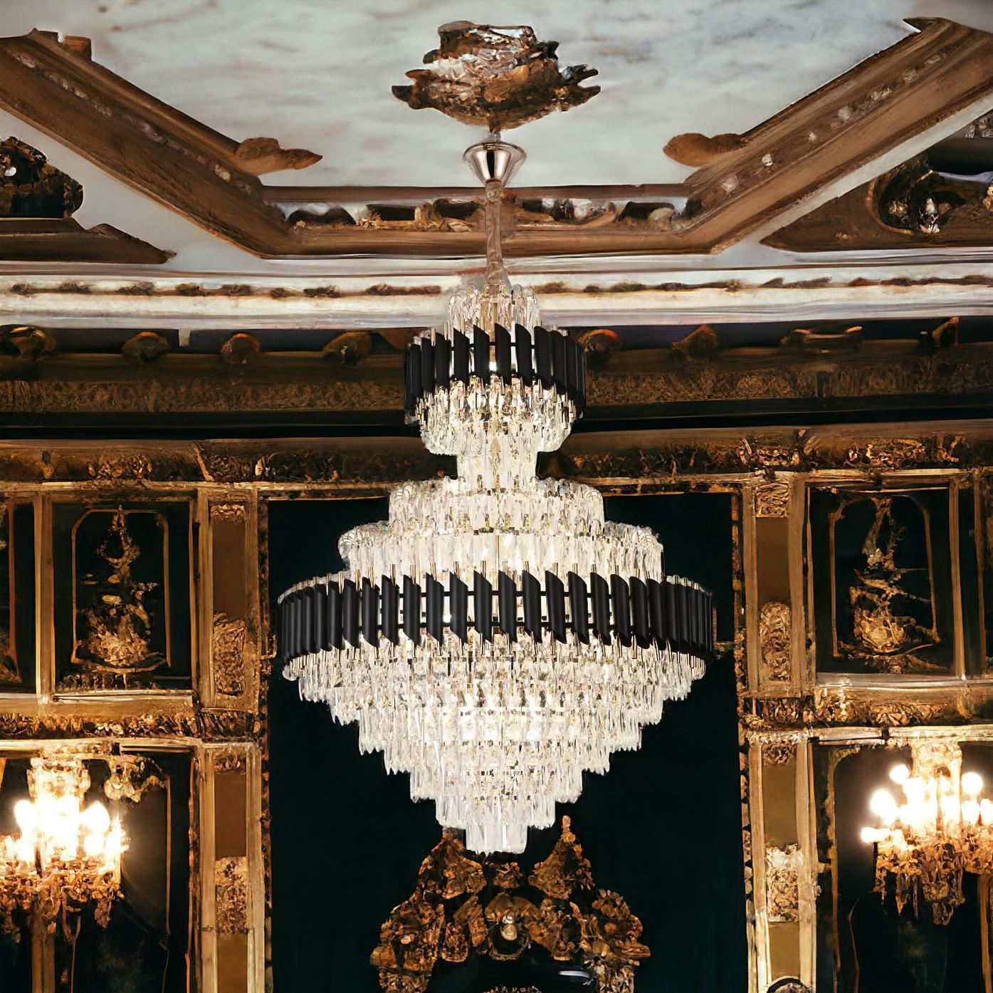 Candelabru Cristal BLACK PANTHER GRANDE 600x900mm