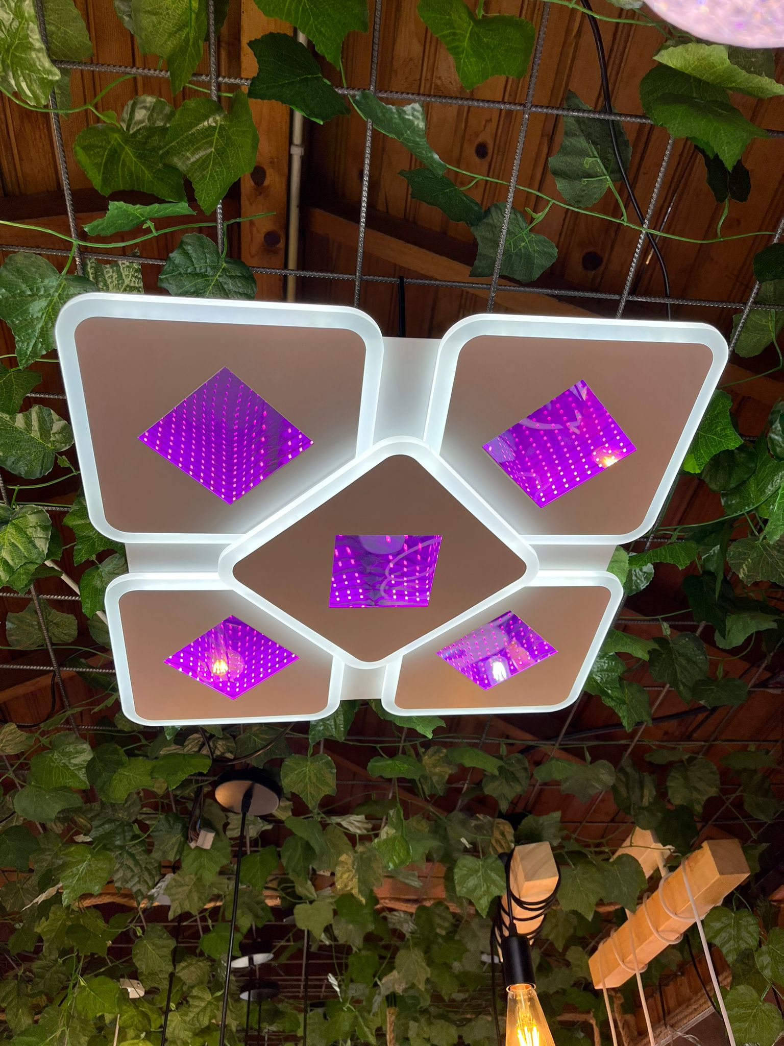 Lustra LED 182W VENICE MIRROR 3D RGB Echivalent 600W