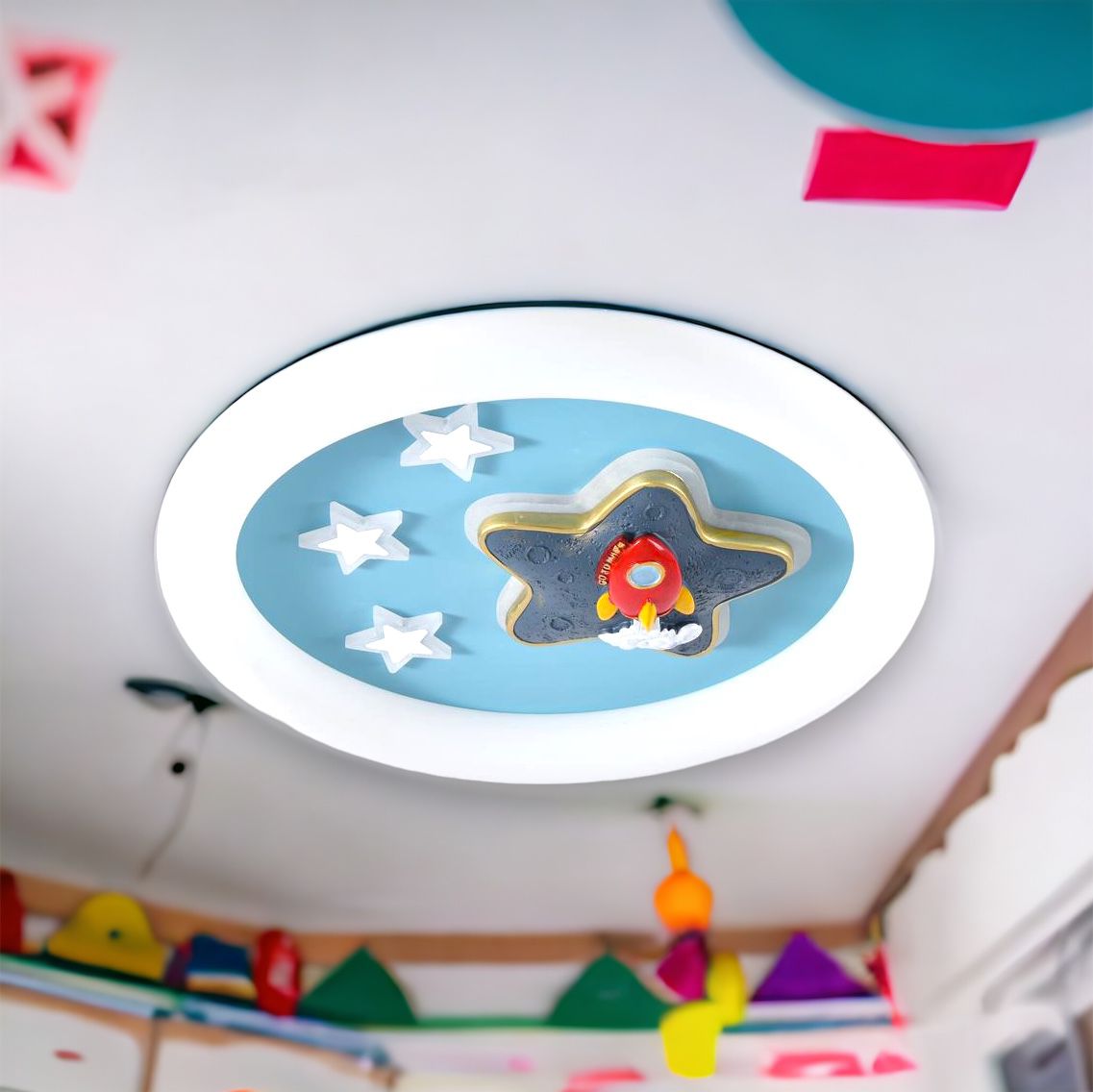 Lustra LED 65W Blue Stars Echivalent 300W