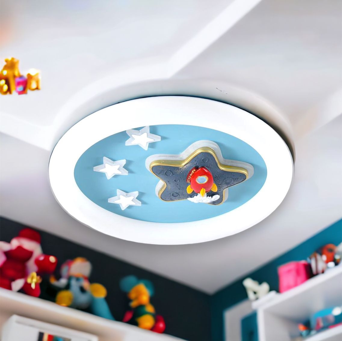 Lustra LED 65W Blue Stars Echivalent 300W