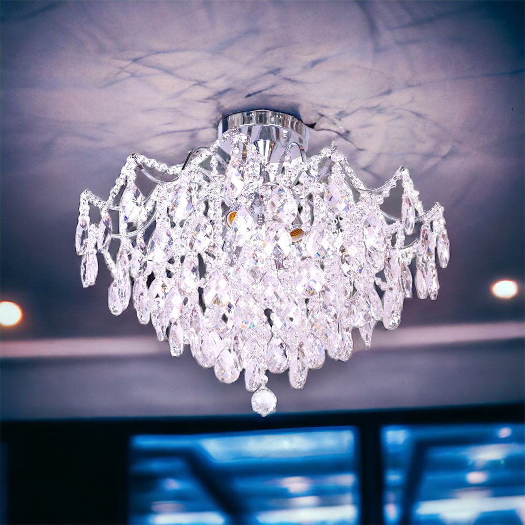 Candelabru Cristal PARIS SILVER