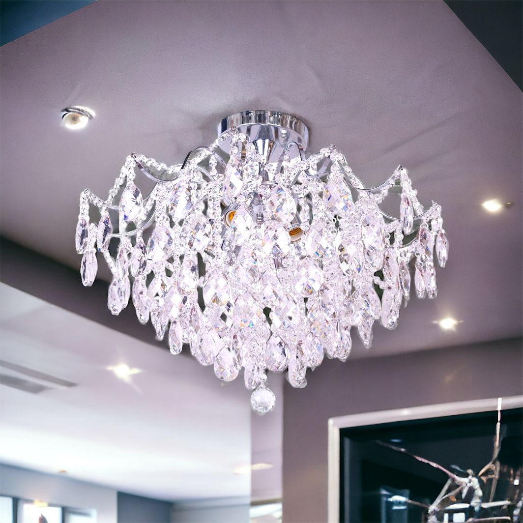 Candelabru Cristal PARIS SILVER