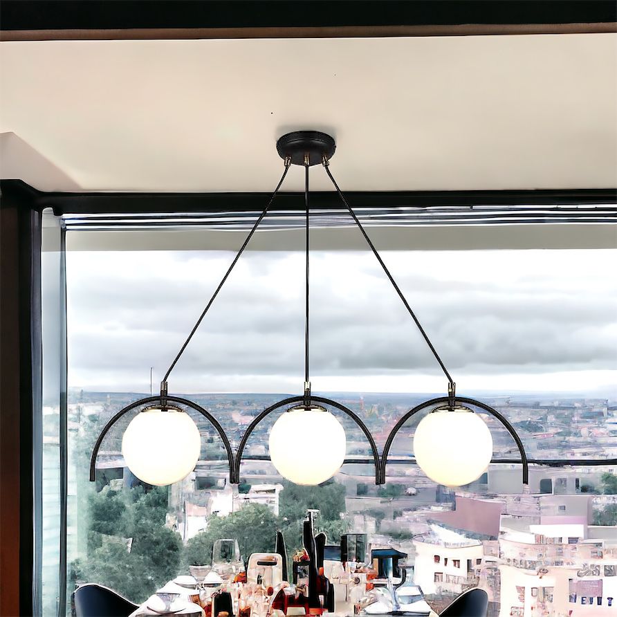 Lustra Abajur MAT Neagra 3xE27 MX420-3